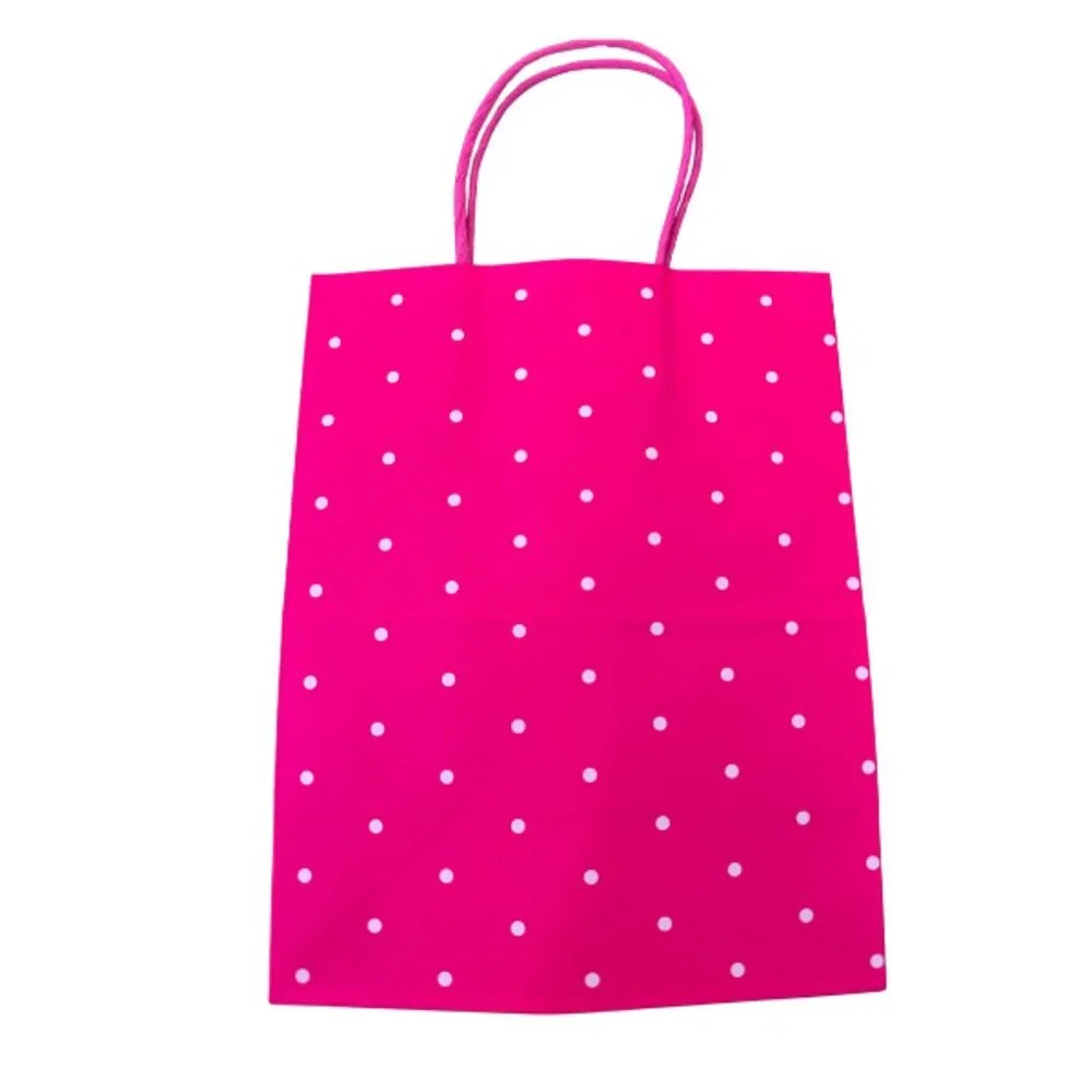 Pink Gift Bags 4 Pack Small Party Favor Bags Birthday Baby Shower 9.75